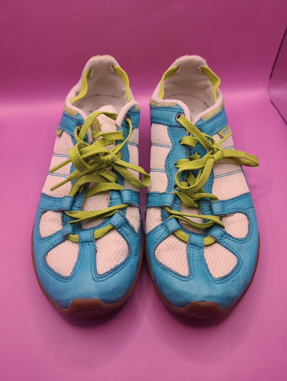 Vintage Diesel‎ Footwear Whitney Sneakers Athletic Shoes Blue Green/ Suede 8.5